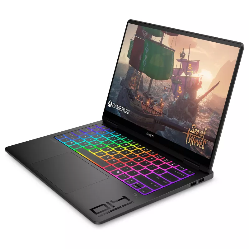 HP OMEN 14-fb1195ng Spēļu klēpjdators 14 collu 2.8K OLED 120Hz, Intel Core Ultra 9 285H, 32GB RAM, 2TB SSD, RTX 5070, Windows 11 Home