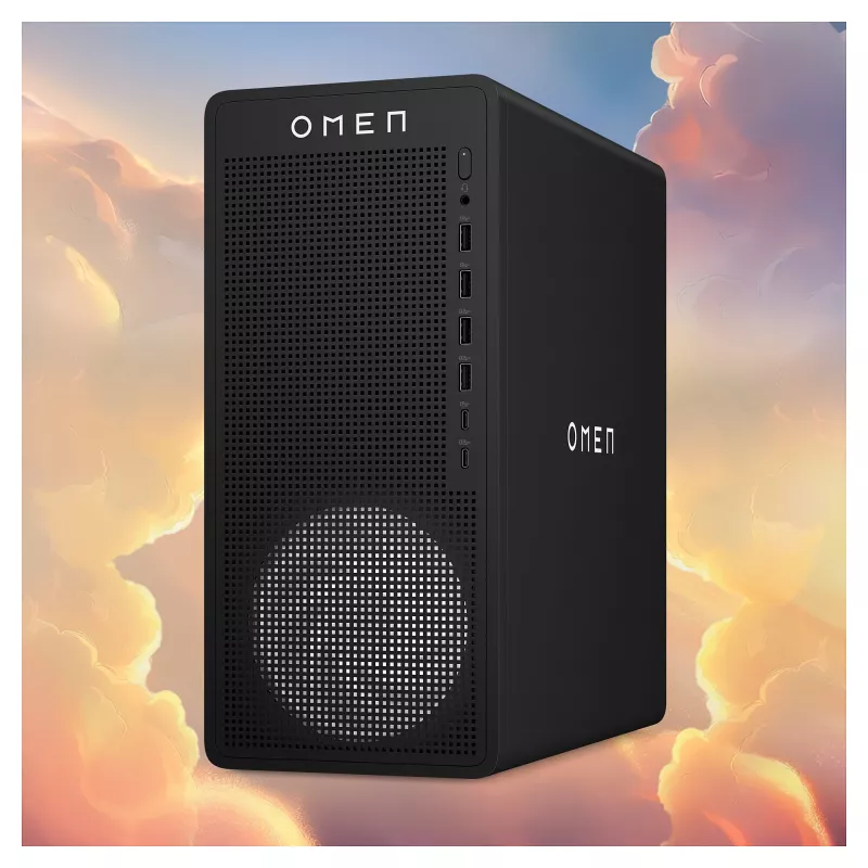 HP OMEN 16L TG03-0473ng spēļu galddators (Ryzen 7 8700F, 16GB DDR5, 1TB SSD, RTX 5060 Ti, bez OS, Shadow melns)
