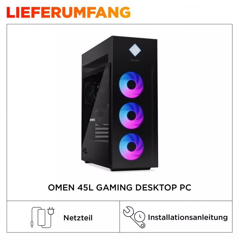 HP OMEN GT22-3795ng galddators, Intel Core Ultra 9 285K, 64GB DDR5, 2TB SSD, NVIDIA RTX 5080, Windows 11 Home