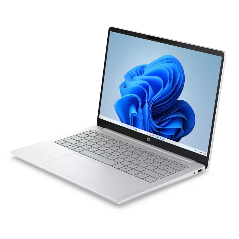 HP OmniBook 3 14-hu0012nwx 14 inch 2K IPS klēpjdators - Intel Core 3 100U, 8GB DDR5, 256GB SSD, Windows 11 Home, Glacier Silver