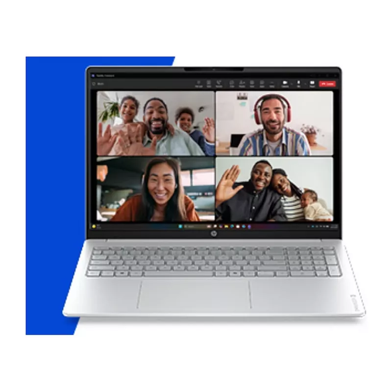 HP OmniBook 3 16-bu0150ng 16 collu WUXGA IPS klēpjdators, Intel Core 5 120U, 12GB RAM, 512GB SSD, FreeDOS, Natural Silver, vācu tastatūra