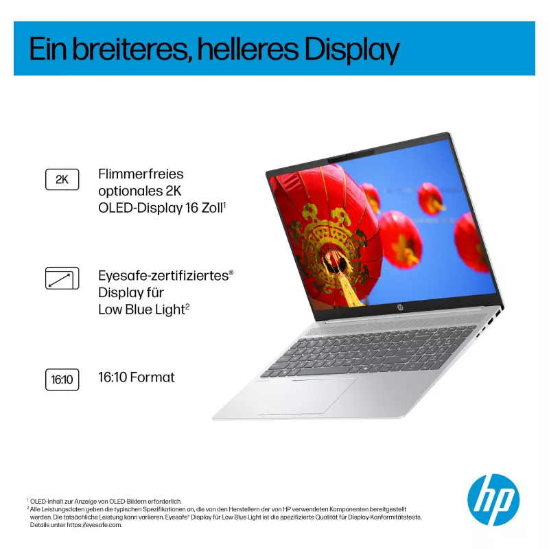 HP OmniBook 5 AI 16-af1450ngx klēpjdators, 16 collu, Intel Core Ultra 5 225U, 16GB RAM, 512GB SSD, Windows 11 Home