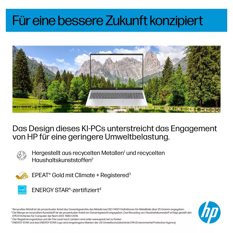 HP OmniBook 5 AI 16-af1450ngx klēpjdators, 16 collu, Intel Core Ultra 5 225U, 16GB RAM, 512GB SSD, Windows 11 Home