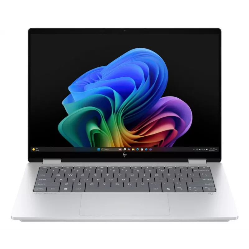 HP OmniBook X Flip NGAI 14-fm0705nz 14 inch 2-in-1 klēpjdators - Intel Core Ultra 7, 32GB LPDDR5X, 512GB SSD, WUXGA Touch, Win11 Home