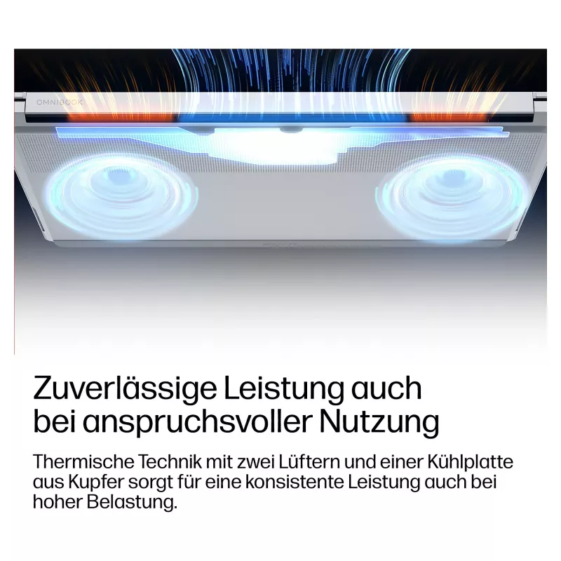 HP OmniBook X Next Gen AI 14-ka0050ngx CU5 325/16/512SSD/W11 Home - vācu tastatūras izkārtojums, Meteorite Grey