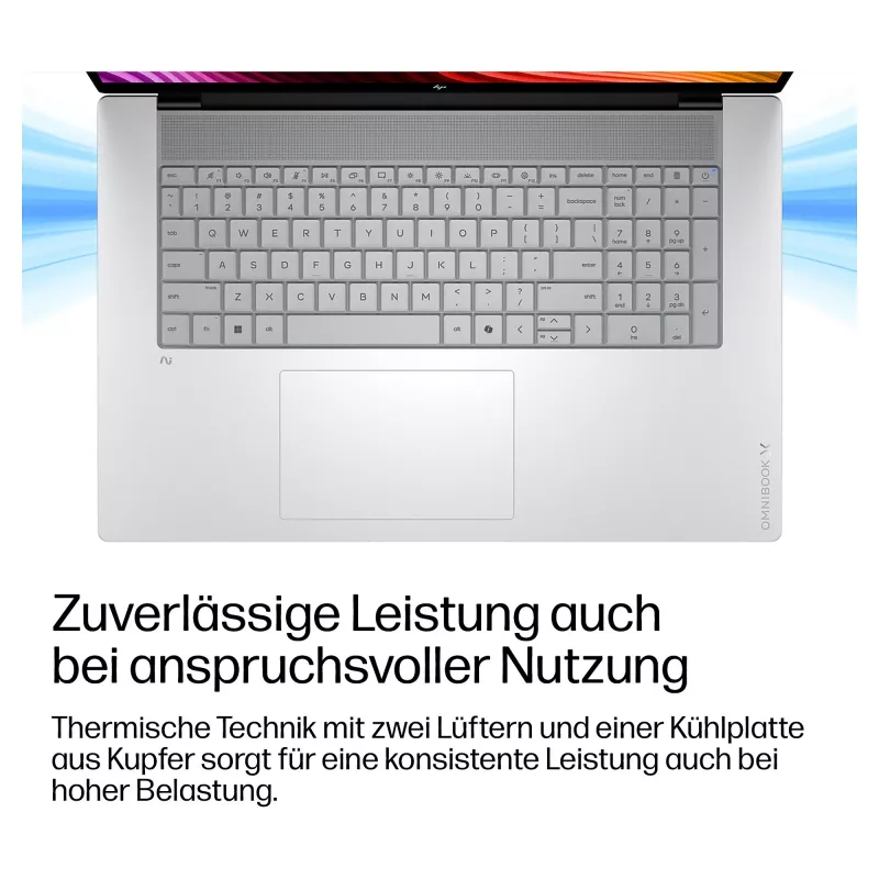 HP OmniBook X Next Gen AI 17-de0076ngx klēpjdators, 17,3 collu, Intel Core Ultra 7 355, 24GB RAM, 1TB SSD, Windows 11 Home