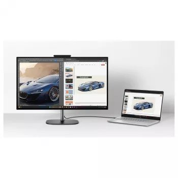 HP OmniStudio X 27-cx0452ng All-in-One dators, 27 collu QHD IPS displejs, Intel Core Ultra 5, 24GB DDR5 RAM, 1TB SSD, Windows 11 Home, balts