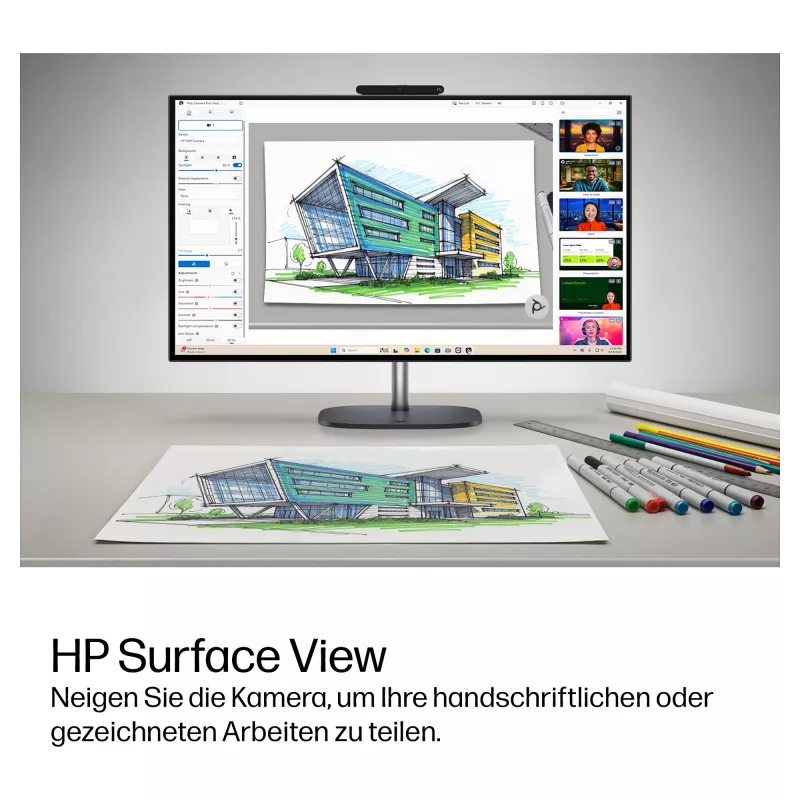 HP OmniStudio X 27-cx0471ng All-in-One dators, 27 collu QHD IPS, Intel Core Ultra 7, 24GB DDR5, 1TB SSD, Windows 11 Home