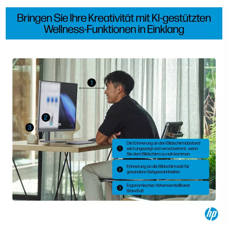 HP OmniStudio X All-in-One 32-c0077ng, sudraba, Windows 11 Home
