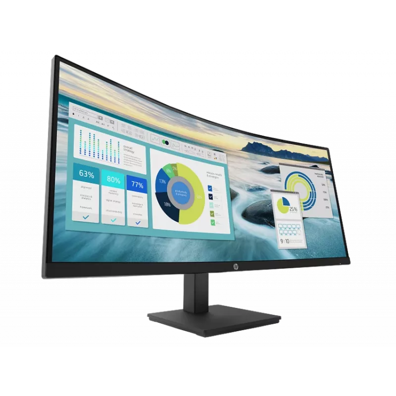 HP P34hc G4 34-collu izliekts WQHD monitors (atjaunota prece)