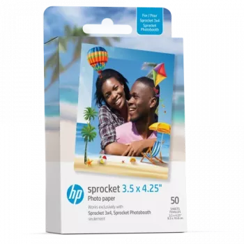 HP Photo Paper 3.5x4.25 for HP Sprocket 3x4 50 Sheets