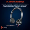 HP Poly Blackwire 3325 Stereo Microsoft Teams Certified USB-C austiņas +3.5mm spraudnis +USB-C/A adapteris