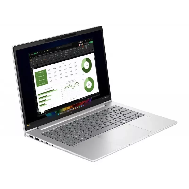 HP ProBook 4 G1q 14 AI klēpjdators | Snapdragon X Elite | 32GB RAM | 1TB SSD | 14 collu WUXGA | Windows 11 Pro | Pike Silver