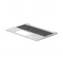 HP ProBook 450/455 G8/G9 Top Cover Assembly with Belgian Keyboard, Backlit, Silver Palmrest, Discrete Graphics