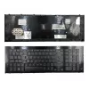 HP ProBook 4720s UK klaviatūra - melna, pilna izmēra, Chiclet, šķērveida slēdži, ciparu tastatūra, iekšējais lentveida kabelis