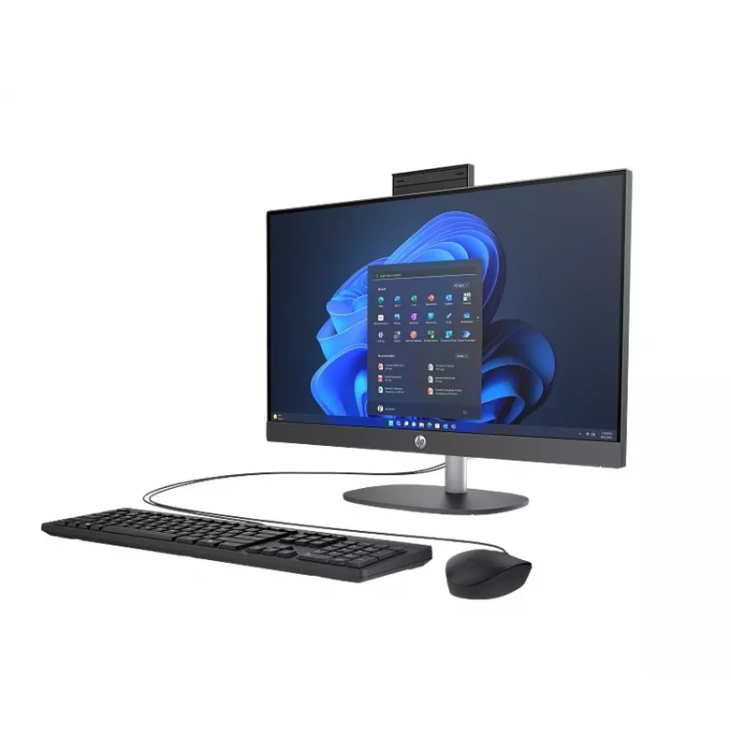 HP ProOne 245 G10 AiO, Ryzen 5 7520U, 8 GB RAM, Windows 11 Pro, SSD (atjaunota prece)