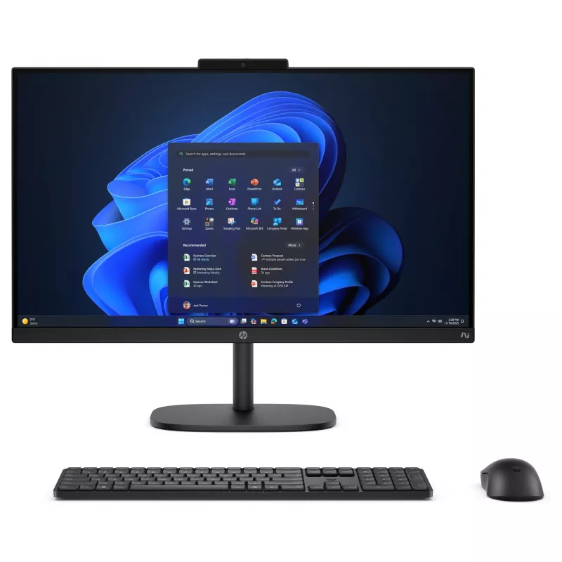 HP ProStudio 2 G2a All-in-One dators, 23,8 collu FHD, AMD Ryzen 5 2200G, 16GB RAM, 512GB SSD, Windows 11 Pro, melns
