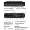 HP Renewed Grade A EliteDesk 800 G6 galddators Mini PC Intel Core i5-10500T 8GB RAM 256GB SSD Windows 11 Pro