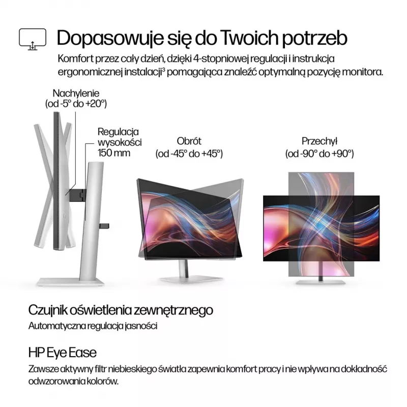 HP S7 Pro 727pu 27 inch WQHD IPS monitors - 2560x1440, 120Hz, HDR, 5ms, Thunderbolt, HDMI, DisplayPort, Pivot