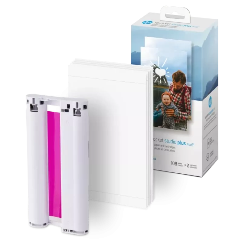 HP Sprocket Studio Plus 4x6 fotopapīrs (108 loksnes) - spīdīgs