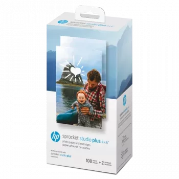 HP Sprocket Studio Plus 4x6 fotopapīrs (108 loksnes) - spīdīgs