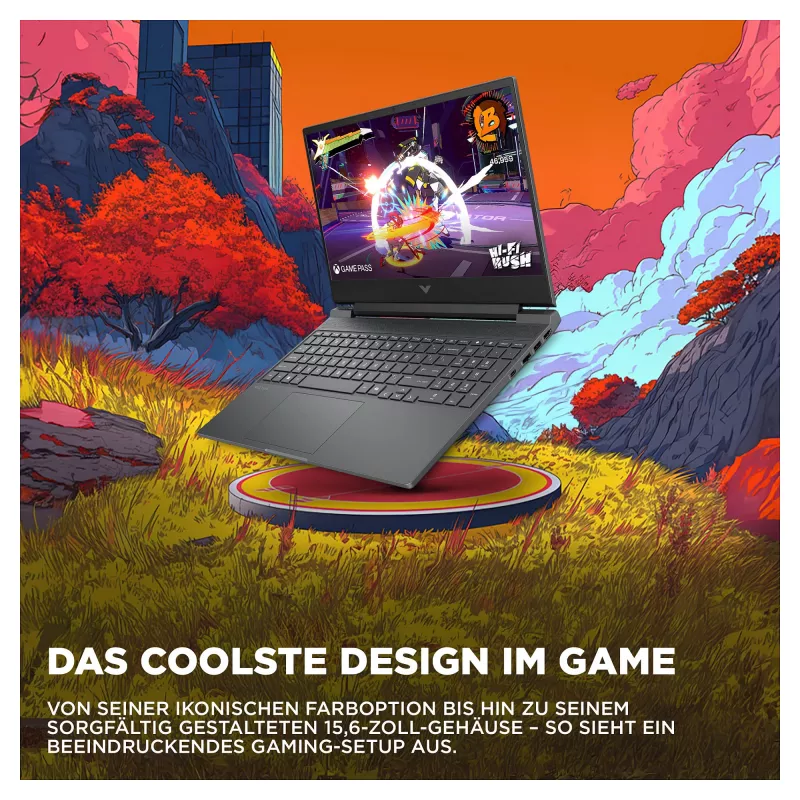 HP Victus 15-fb3450ng spēļu klēpjdators, AMD Ryzen 5 240, 12GB RAM, 512GB SSD, RTX 5050, FreeDOS