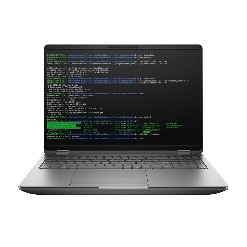 HP ZBook Fury G1i 16 Intel Core Ultra 7 255HX 16 inch WUXGA 32GB 1TB RTX PRO 2000 Blackwell 8GB Win11 Pro 3/3/3