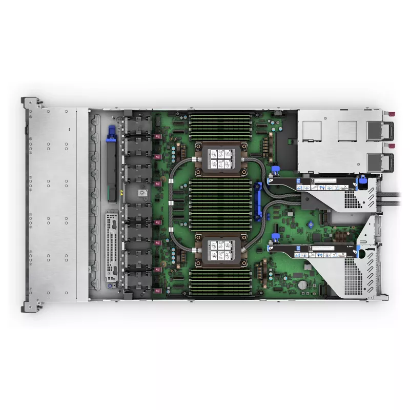 HPE ProLiant DL360 Gen12 Serveris, 6505P 2.2GHz 12-Core, 2x32GB RAM, 8SFF Hot Plug, MR408i-o, 2x1000W