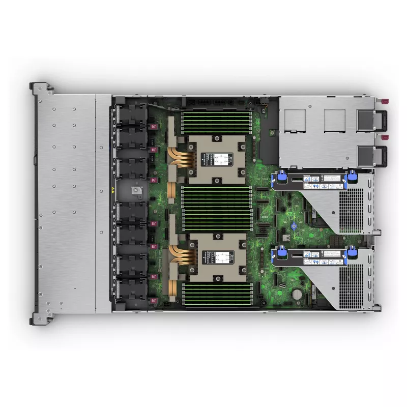 HPE ProLiant DL365 Gen11 1U Rack Serveris, AMD EPYC 9115 2.6GHz 16-Core, 64GB DDR5, 8 SFF Hot-Plug, MR408i-o, 2x1000W Redundant PSU