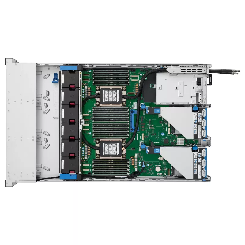 HPE ProLiant DL380 Gen12 serveris, Intel Xeon 6505P 2.2GHz 12 kodolu, 64GB DDR5 RAM, 8 SFF Hot-Plug nodalījumi, MR408i-o kontrolieris, 2x1000W lieki PSU, 2U plaukts