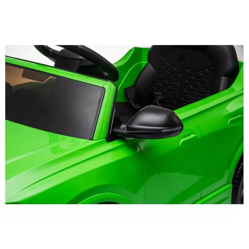 HUAWEI Audi RS Q8 ar akumulatoru darbināma automašīna ar LED gaismām, MP3 un tālvadības pulti, zaļa