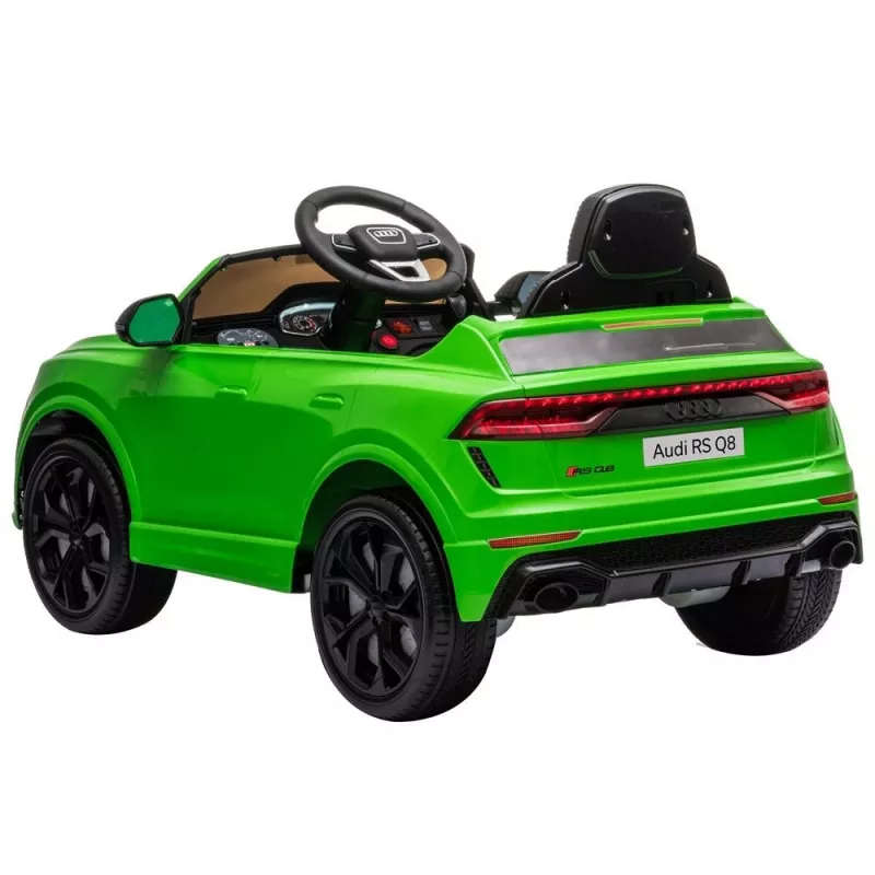 HUAWEI Audi RS Q8 ar akumulatoru darbināma automašīna ar LED gaismām, MP3 un tālvadības pulti, zaļa