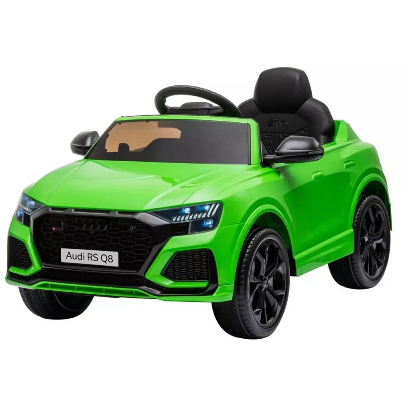 HUAWEI Audi RS Q8 ar akumulatoru darbināma automašīna ar LED gaismām, MP3 un tālvadības pulti, zaļa