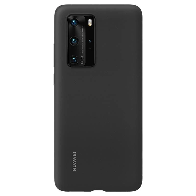 Huawei P40 Pro Silikona Maciņš Melns
