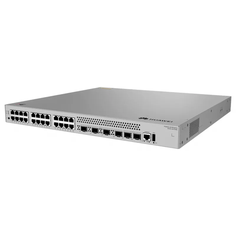 HUAWEI S530-24T4XE 24x10/100/1000BASE-T porti 4x10GE SFP+ porti 2x12GE steka porti ar 1xAC barošanas moduli eKit
