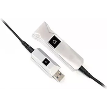 Huddly USB 3.0 aktīvais optiskais kabelis, Type-A male uz Type-A female, 10 m, melns 7090043790450