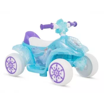 Huffy Frozen Bubble kvadracikls 6V elektrisks braucamais, zils