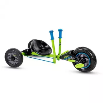 Huffy Green Machine Mini Drift Trike bērniem (3-5 gadi), ar pedāļiem, zaļš/melns, 10 collu priekšējais ritenis