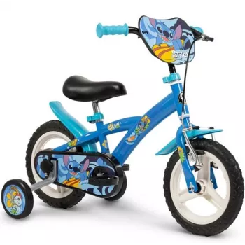 Huffy STITCH 12 bērnu velosipēds – zils, 12 collu riteņi, tērauda rāmis, mācību riteņi, regulējams sēdeklis un stūre