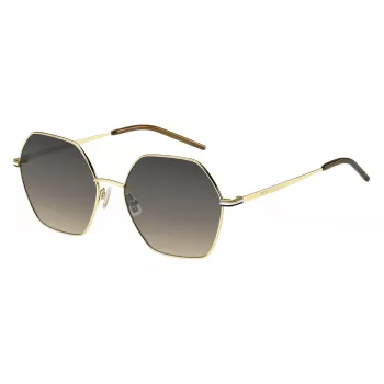 HUGO BOSS BLACK Sieviešu saulesbrilles BOSS1589SJ5G Kvadrātveida acetāta rāmis Pelēkas gradienta lēcas 57mm