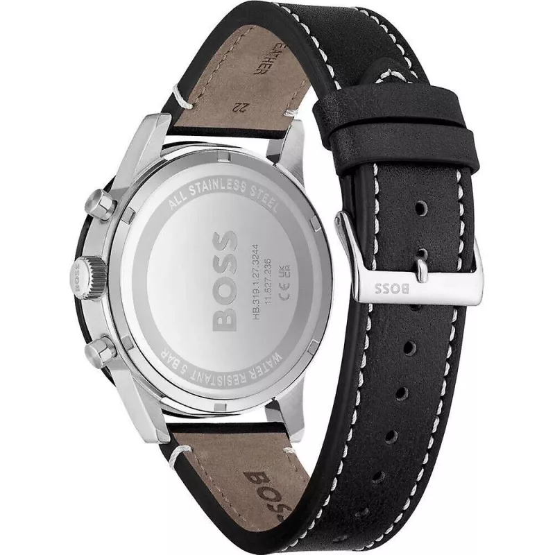 HUGO BOSS Vīriešu 1513920 Hronogrāfs Nerūsējošā tērauda pulkstenis 44mm
