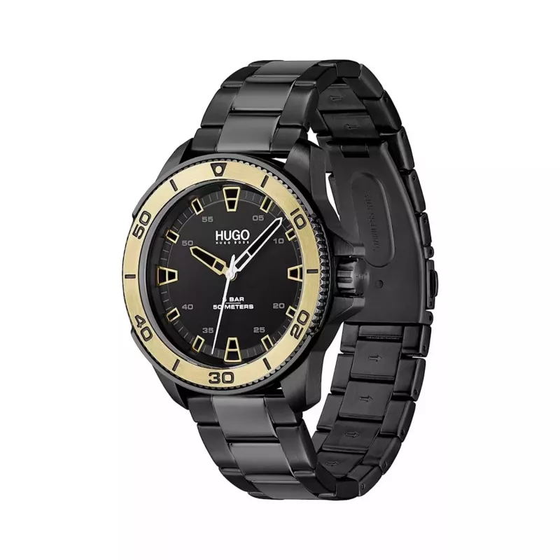 HUGO BOSS Vīriešu hronogrāfa pulkstenis Skymaster 1530225 44mm Nerūsējošais tērauds Zils ciparnīca