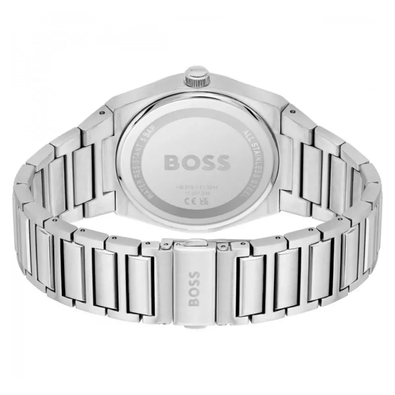 HUGO BOSS Vīriešu pulkstenis 1513992 42mm Zils ciparnīca Nerūsējošais tērauds Hronogrāfs