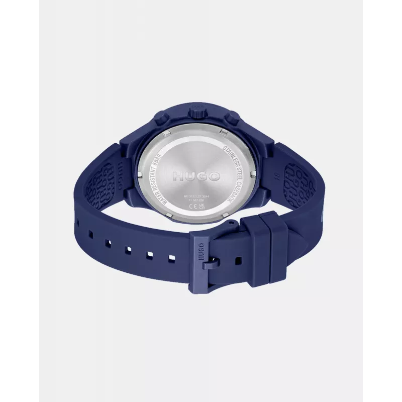 HUGO BOSS Velocity Vīriešu Kvarca Hronogrāfa Pulkstenis 44mm Nerūsējošais Tērauds Zils Ciparnīca
