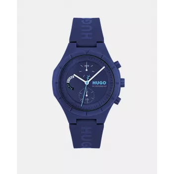 HUGO BOSS Velocity Vīriešu Kvarca Hronogrāfa Pulkstenis 44mm Nerūsējošais Tērauds Zils Ciparnīca