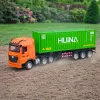 HUINA 1:18 RC Remote Control Truck ar konteineru, gaismām un skaņām