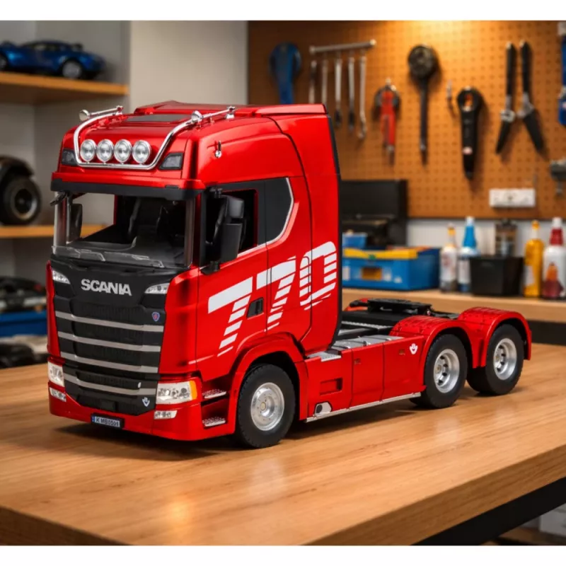 HUINA 32330 Scania 770S Truck with Trailer Remote Control Red 1:18