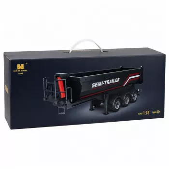HUINA 32332 RC Metāla pašizgāzēja puspiekabe 1:18 mērogs Melna
