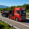 HUINA 32332 RC Metāla pašizgāzēja puspiekabe 1:18 mērogs Melna
