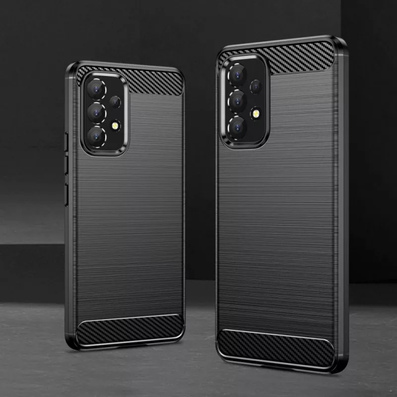Hurtel Carbon Case Flexible Cover Sleeve for Samsung Galaxy A53 5G Black